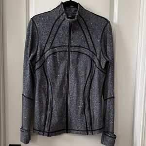 Lululemon Define Jacket Luminesce Splatter Black and White